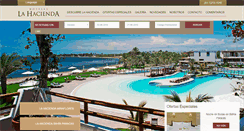 Desktop Screenshot of hoteleslahacienda.com